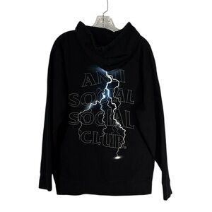 Anti Social Social Club ASSC Bolt Sweatshirt Hoodie Size Large Black Streetwear